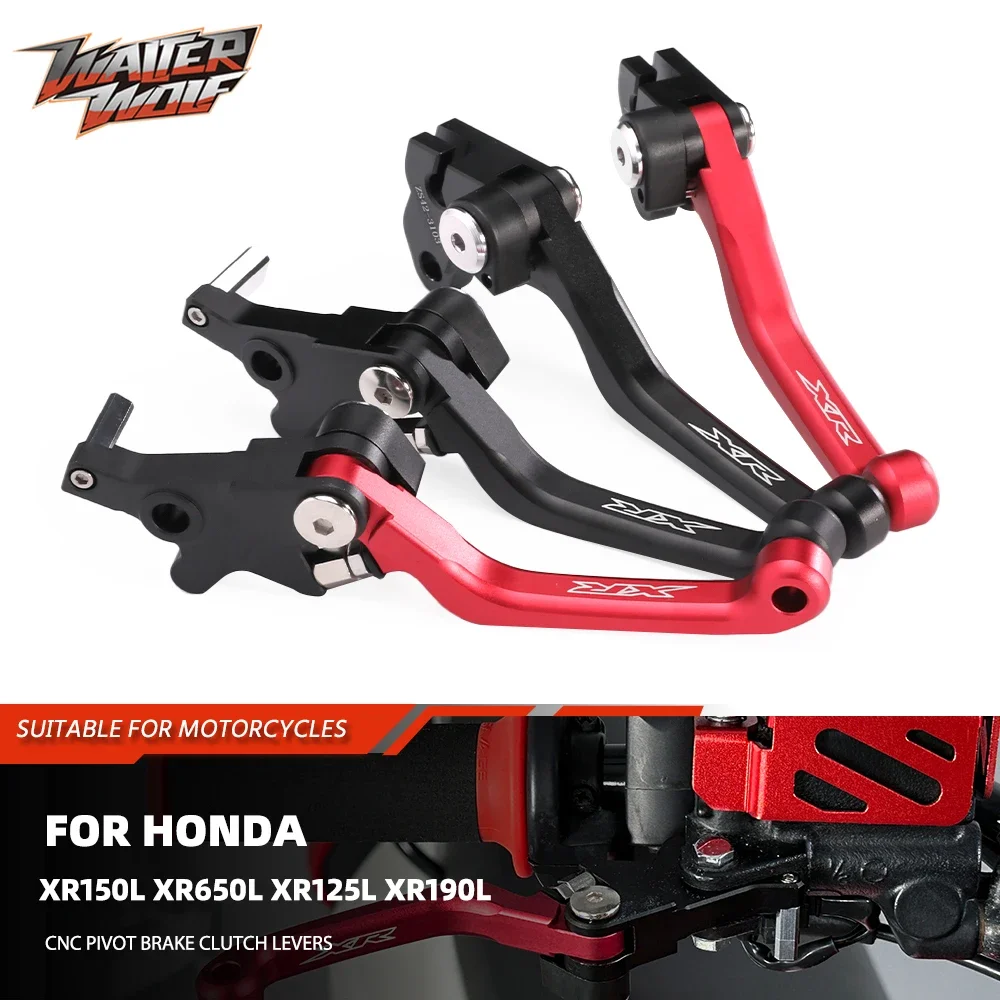 2024 XR150L XR650L Dirt Bike Pivot Brake Clutch Lever Dla Honda XR 150L 650L Motocross Akcesoria Dźwignie sterowania ręcznego Składane