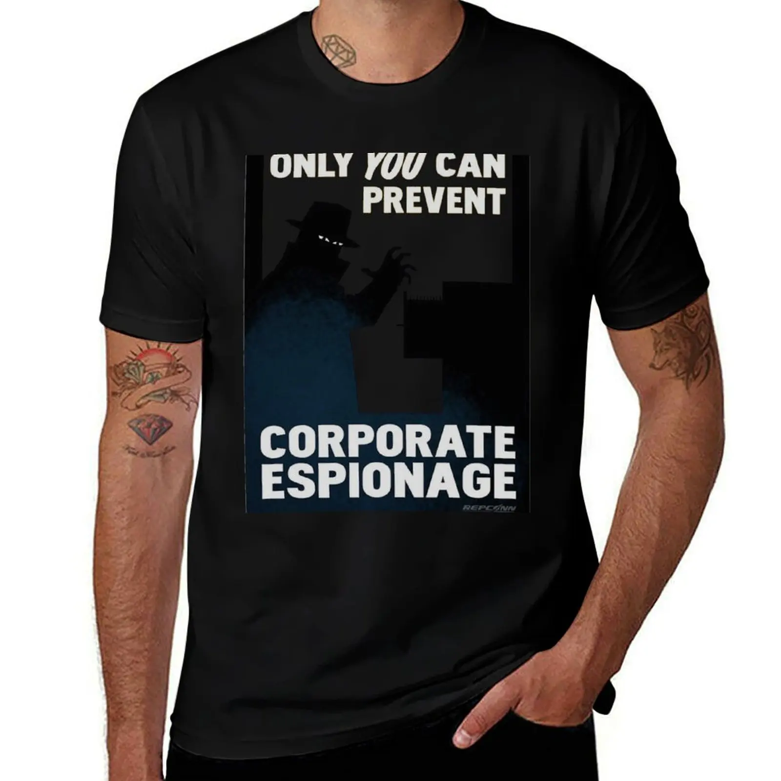 Only You Can Prevent Corporate Espionage T-Shirt Work Wear Lightweight Tee T-Shirt