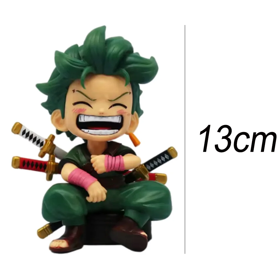Anime One Piece Monkey D. Luffy Roronoa Zoro Sanji Portgas·D· Ace Yamato Q Versie Anime Figural Pvc Model SurpriseToy Kerstcadeau