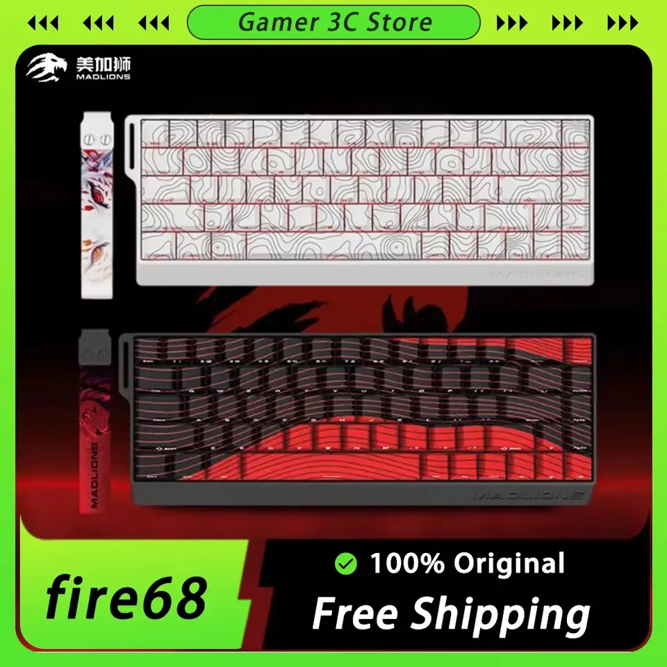 Madcatz Mad60 Mechanical Keyboard, 8K Rapid Trigger, Rgb Backlit, Wired Gaming Keyboard