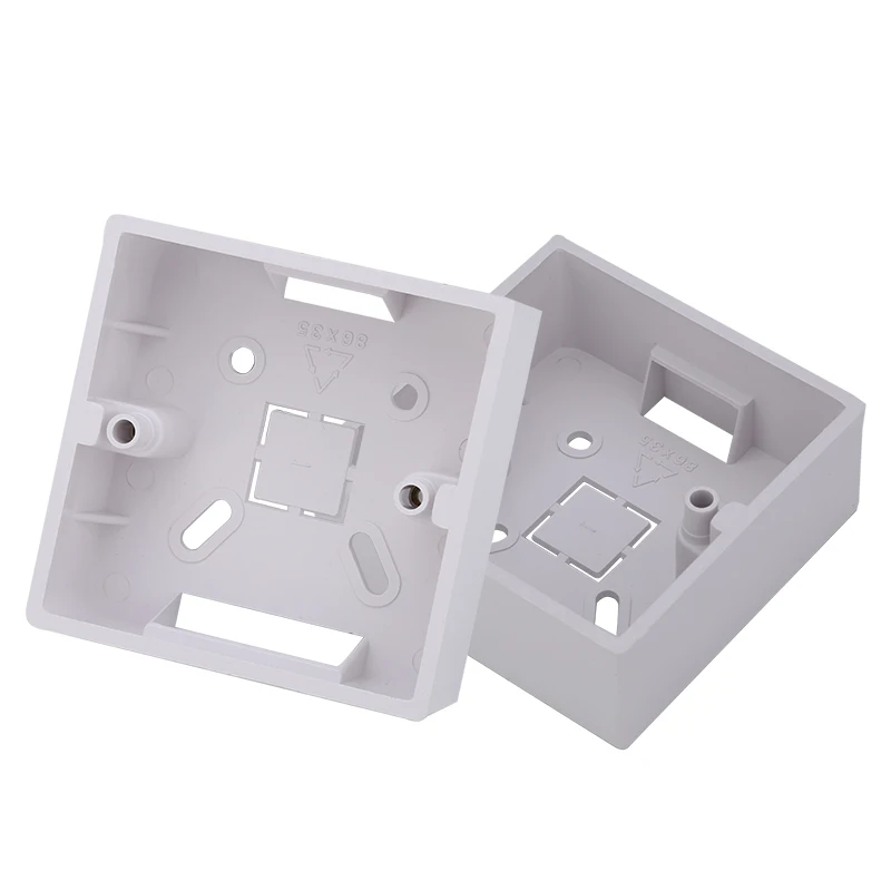 20pcs 86 Type Wall Mounted Bottom Box PVC Wire Wiring Box for 86 Type Switch Socket Universal Bottom Box