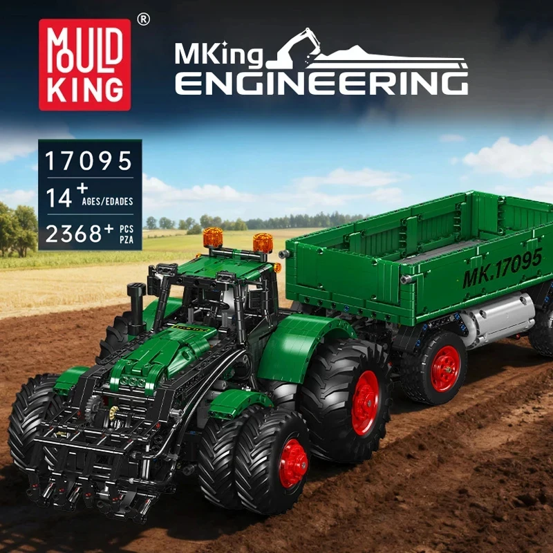 

Mould King 17095 Technical Car Toys The RC Multi-Purpose Tractor Building Block Enginerring Truck Brick Set Kids Christmas Gift