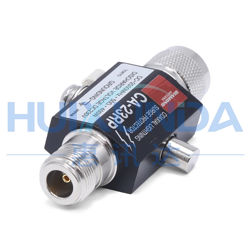 N Type Diamond Arrester CA-23RP DC-2.5GHz N-JK-3G-BLQ Coaxial Lightning Arrestor for Telecommunications