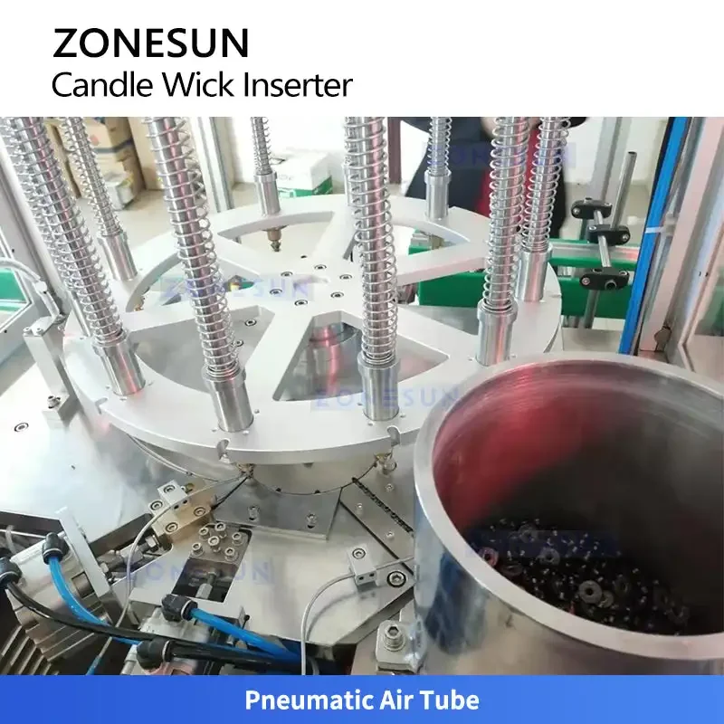 ZONESUN ZS-ACW2 Automatic Candle Wick Cutting Gluing Inserting Machine