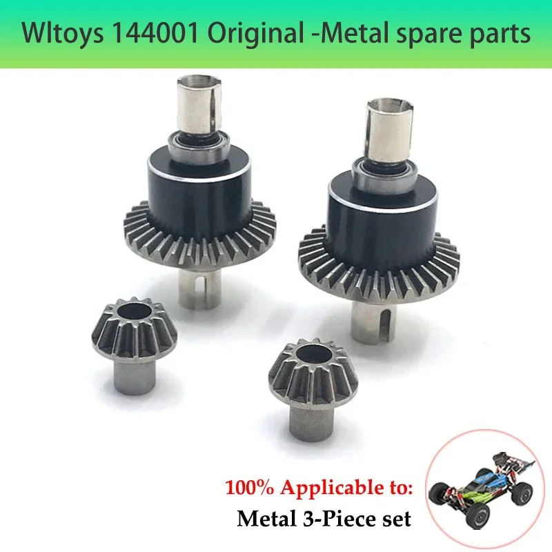 Wltoys 144001 144002 144010 124007 124016 124019 124018   4 szt. Metalowy wał napędowy i adapter sześciokątny koła Części do modernizacji samochodów RC