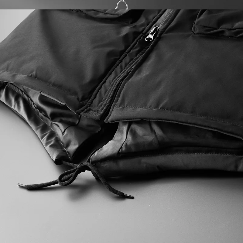 2022 New Winter Down Jacket Men Brand Winter 90% White Duck Down Coat Men Warm Thicken Hooded Solid Zipper Overcoat Men Parkas