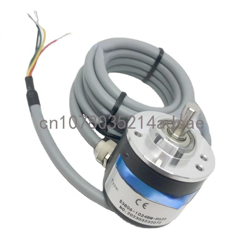 Free Shipping  Incremental encoder 5V 1024 ABZ three-phase 5-24V pulses resistant beat high precision