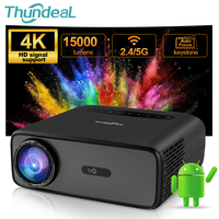 ThundeaL Full HD 1080P Projector Video 3D Proyector Big Screen TD97 Pro TD97Pro Projector Home Theater 4K Cinema Phone Beamer