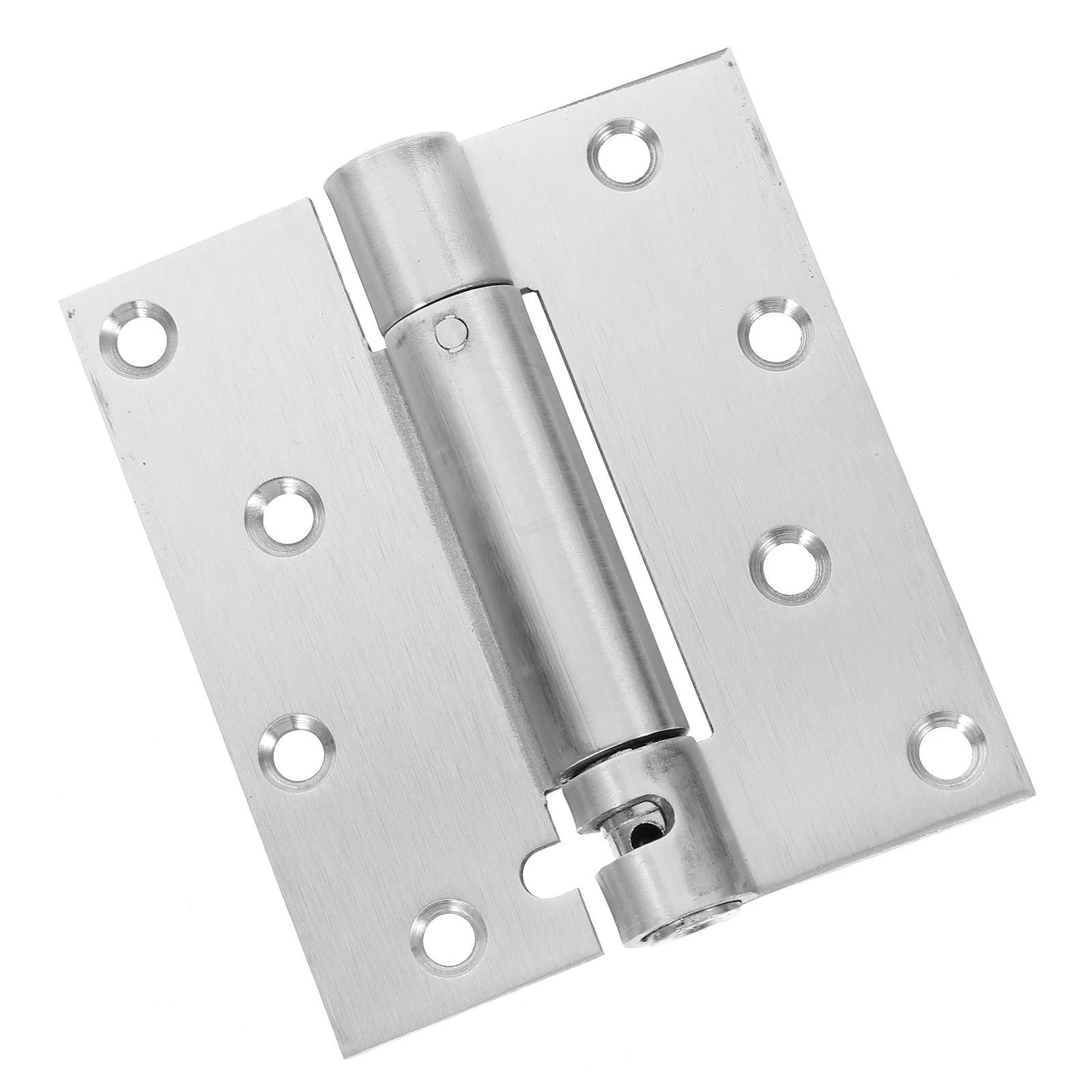 

1 Set Of Stainless Steel Self Closing Door Hinges Heavy Duty Automatic Hinge For Home Garage Bathroom Laundry Room Spring Loaded