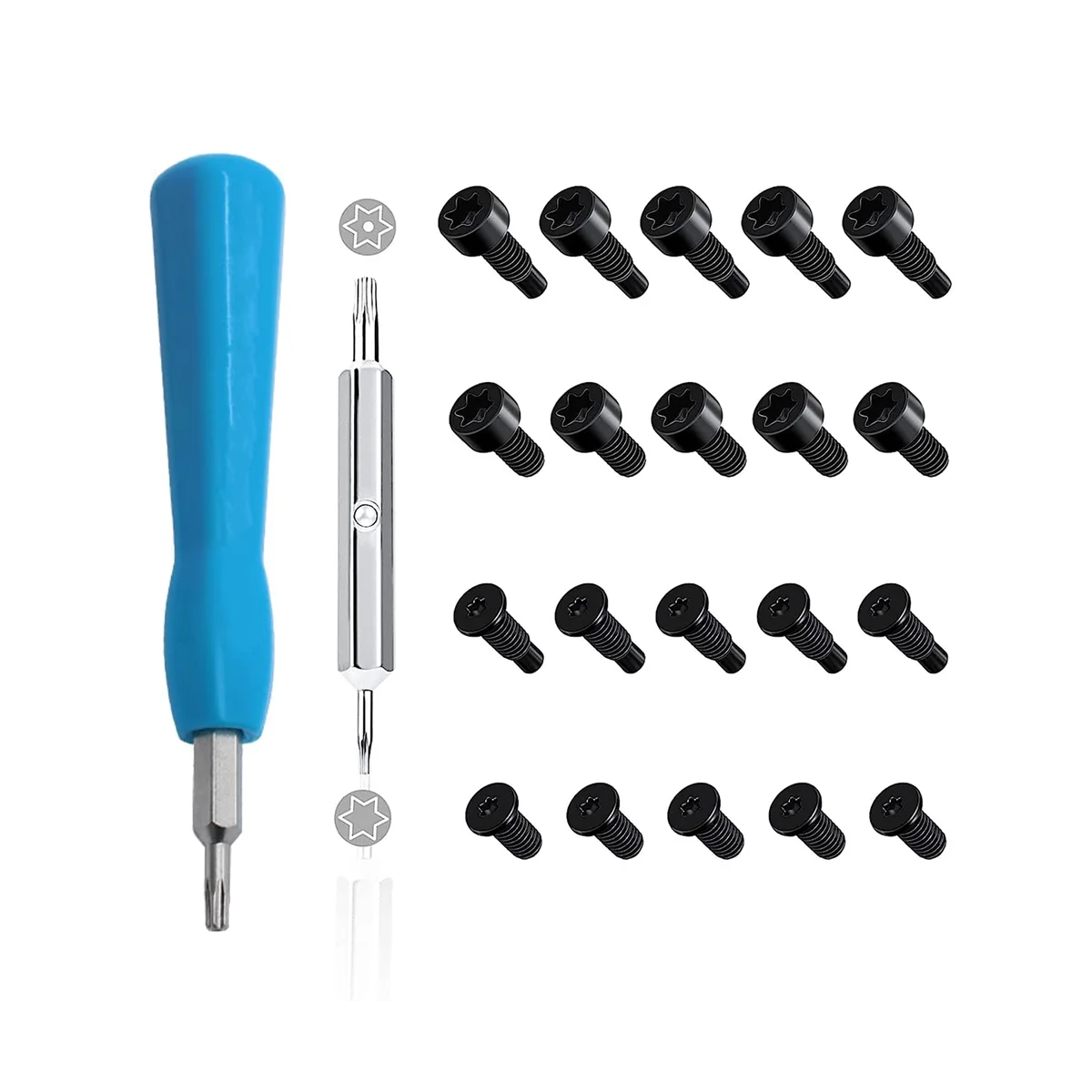 

Сменная синяя отвертка для дверного звонка T6 T15 + 20 шт. отверток для дверного звонка набор защитных винтов для дверного звонка