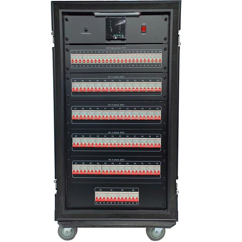 90 Channel Power Distribution 12*socapex 220V/110V 5*L21-30 6*Edison Mobile for the Stage Performance