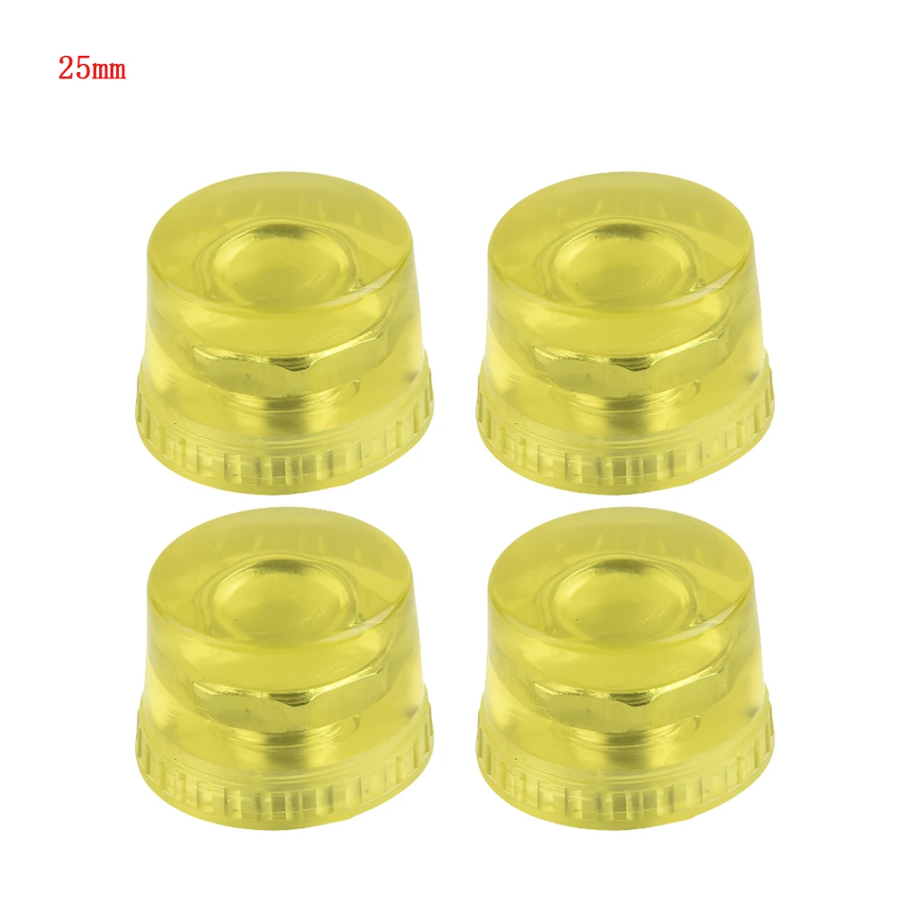 4pcs Rubber Hammer Head Round Accessories 25/30/35/40mm Replaceable Anti-slip Anti Oil Mounting Screws Button Flexible Hand Tool