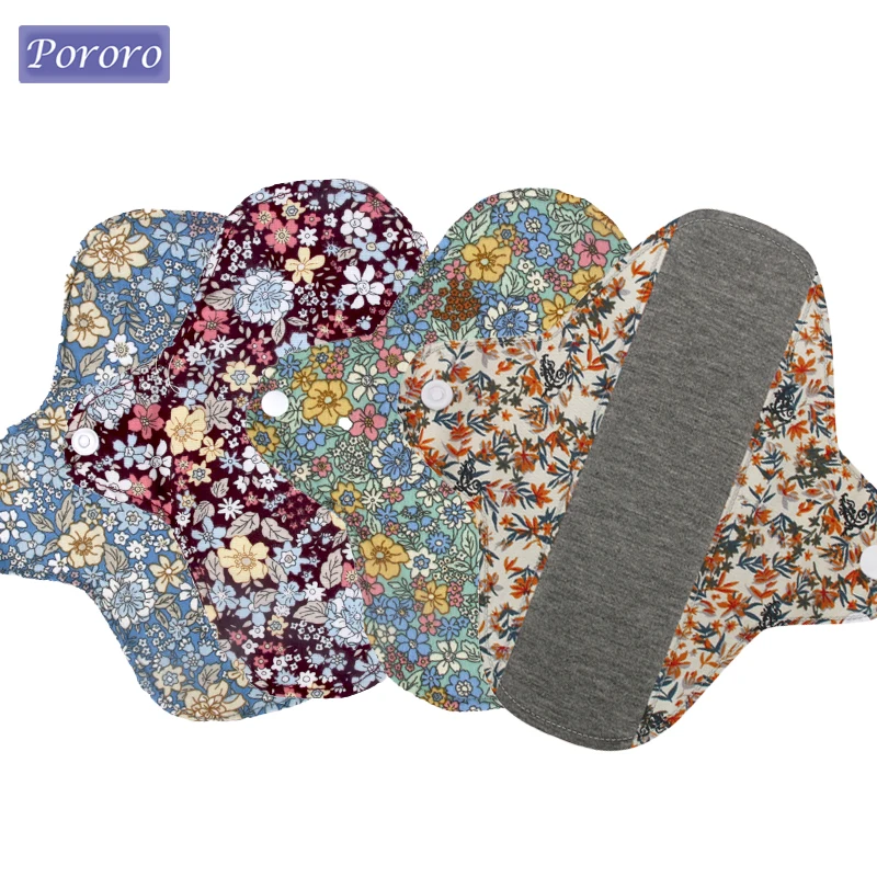 Daily Reusable Menstrual Pads for Monthly Pregnant Women Absorbent Panty Liner Waterproof TPU Cotton Graphene Sanitary Towels