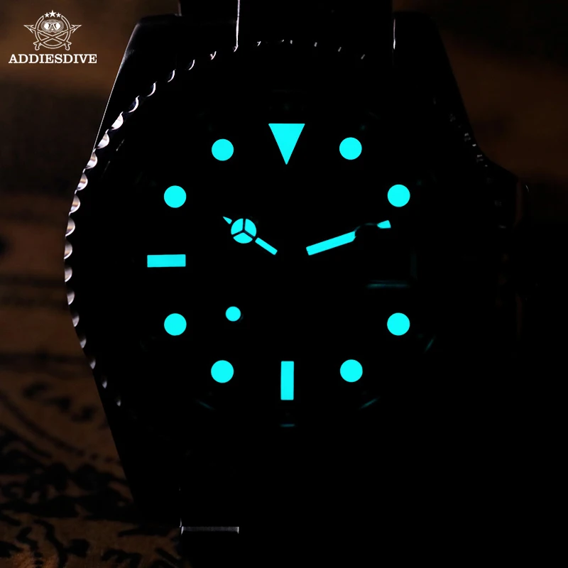 ADDIESDIVE Men's Dive Watch 200m Water Resistance BGW9 Super Luminous Ceramic Bezel Stylish Men's Stainless Steel Quartz Watch - view 2