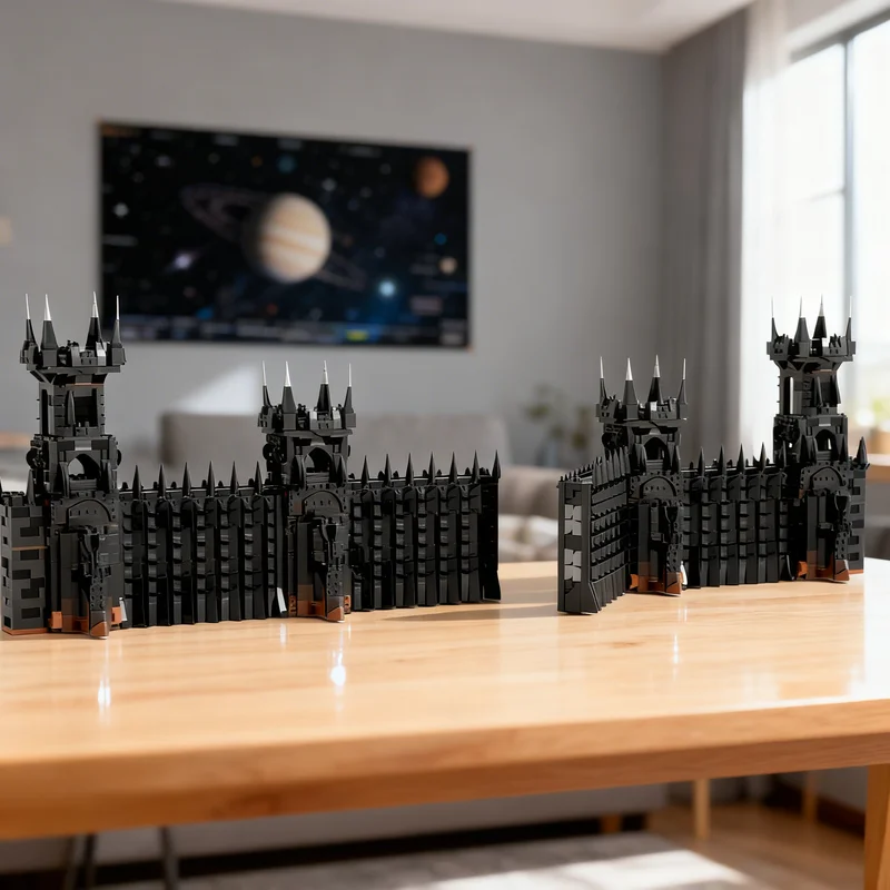 

3580pcs MOC LOTR Black Gate Hobbit Lord Rings Model Building Blocks Creative Display Gift Collectible Decor Kids Premium Adult