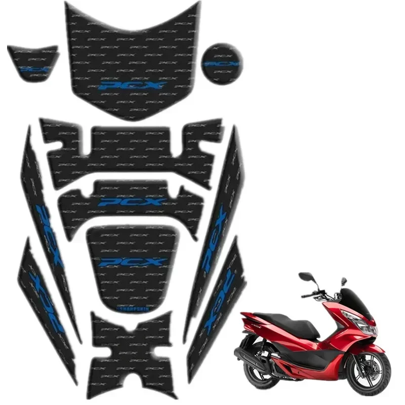 For Honda PCX 125 150 PCX125 PCX150 2018 2019 Motorbike Tank Pad Protector 3D Gel Sticker Decal - 2