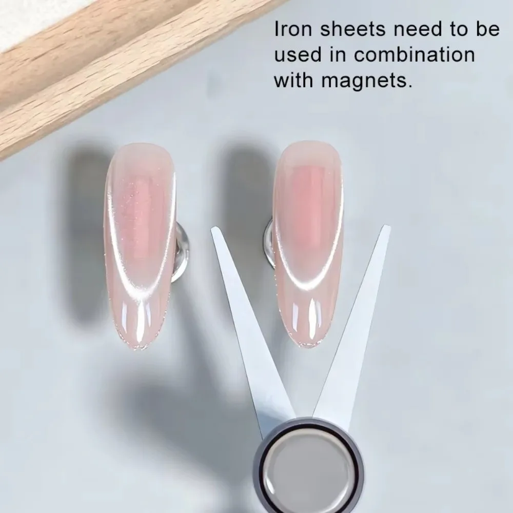 3D-effect Cat Eye-magneet V-vormig ontwerp Supersterke magnetische Nail Art Gel Polish Magneet Hartvorm Enkele kop