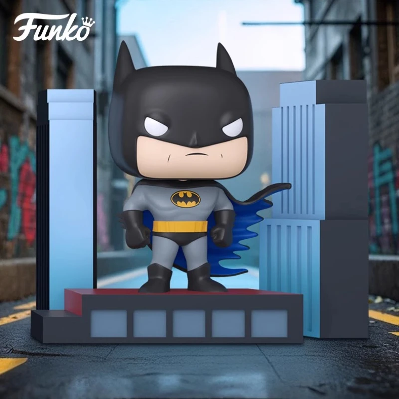 Edição genuína FUNKO POP《Batman Temporada 5 - Batman》Anime Action Desktop Decoração Ornamento Modelo Brinquedos Modelo Colecionável