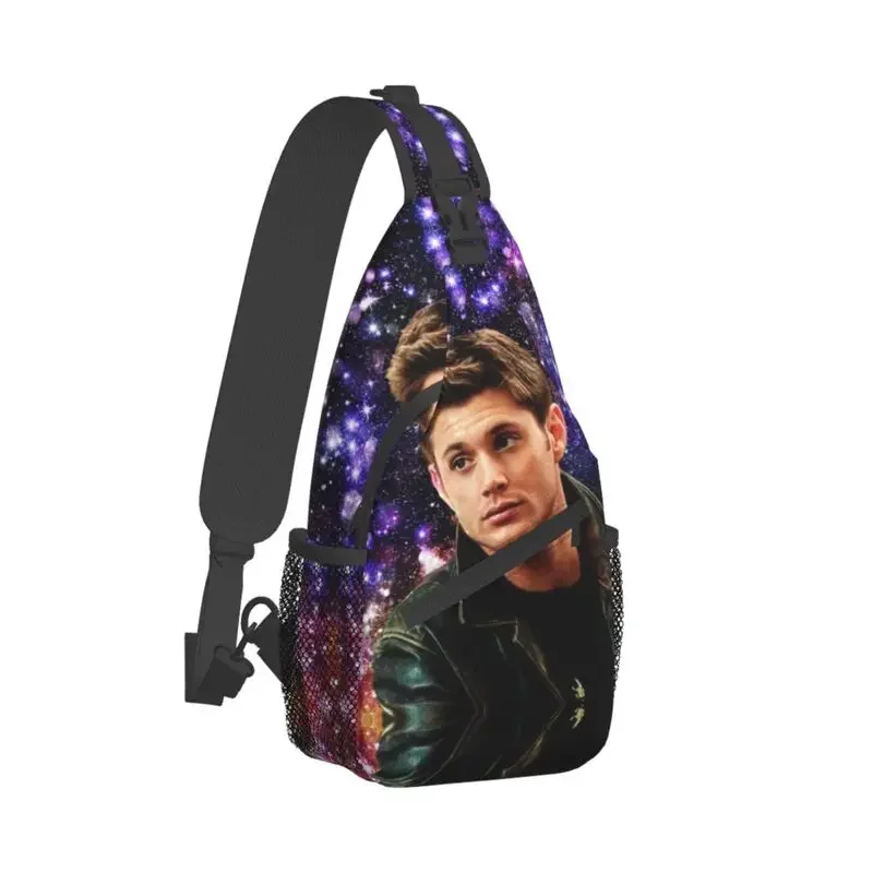 Dean Winchester Sling Chest Bag Custom Supernatural TV Show Crossbody Shoulder Backpack for Men Cycling Camping Daypack