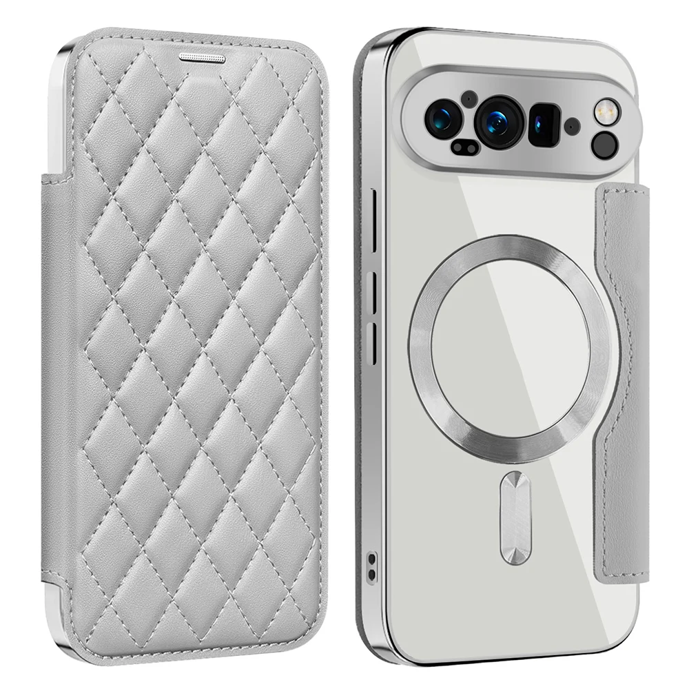

2-in-1 Magnetic Card Wallet Phone Case For Google Pixel 10 9 Pro XL 8 7 Pro 7A 8A For MagSafe Wireless Charging PU Leather Cover