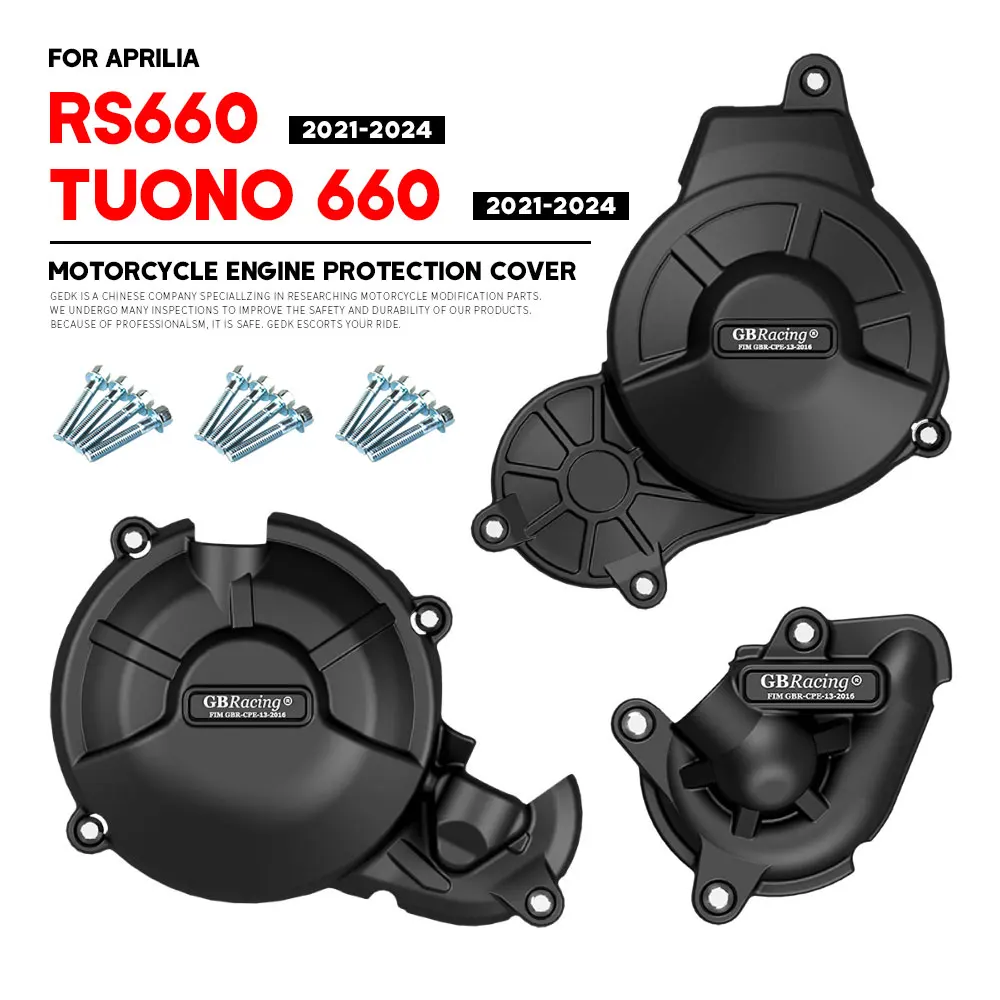 

GB Racing Engine Cover RS660 TUONO660 TUAREG660 2021~2024 For APRILIA Motorcycle Alternator Clutch Protection Cover Accessories