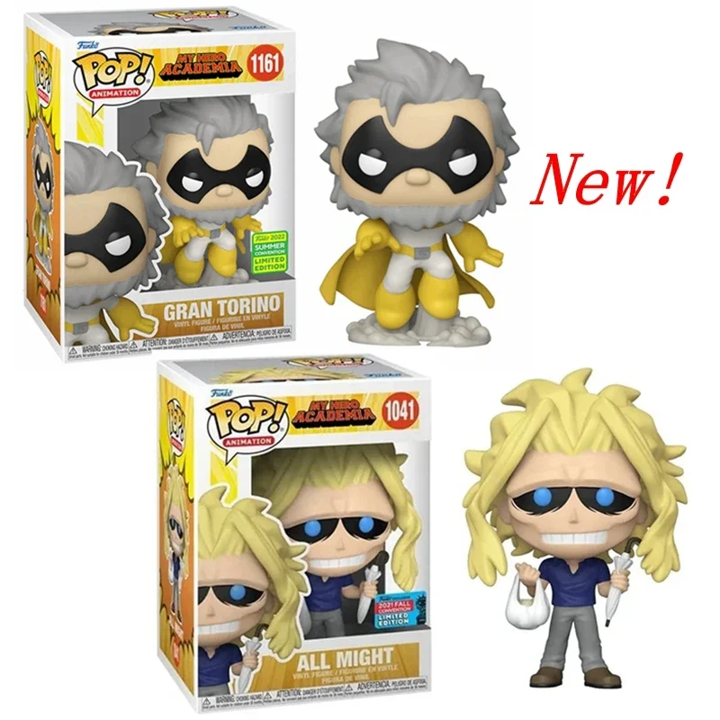 NEWest FUNKO POP My Hero Academy Animation Gran Torino #1161 All Might #1041 Vinyl Action Figure Model Toys for Children Gifts