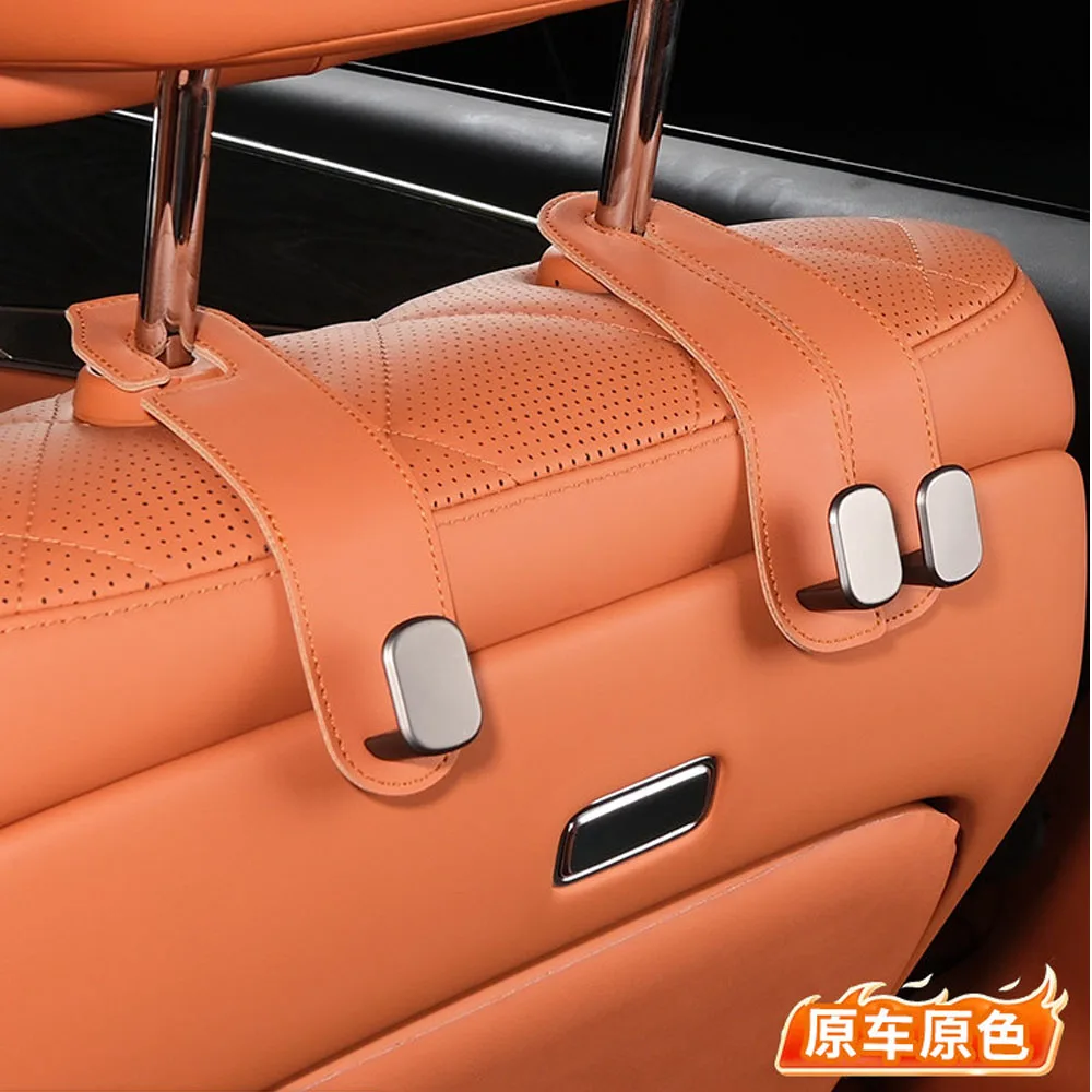 Fit For BYD Great Tang 2026 2027 Car Seat Backrest Hook Leather Material Interior  Supplies Multi Functional Storage Hook