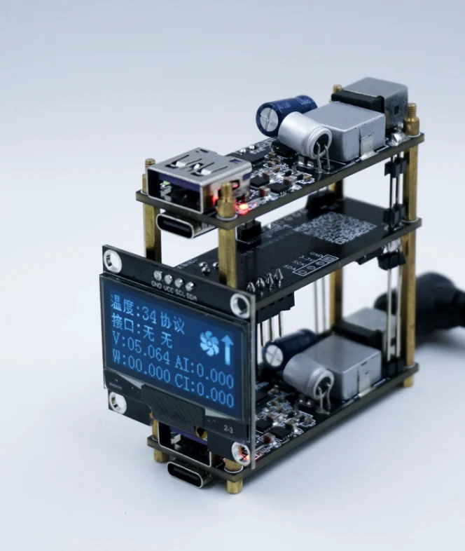 OLED screen multi-protocol fast charging module, PD100w charging module, sw3518 module plus screen