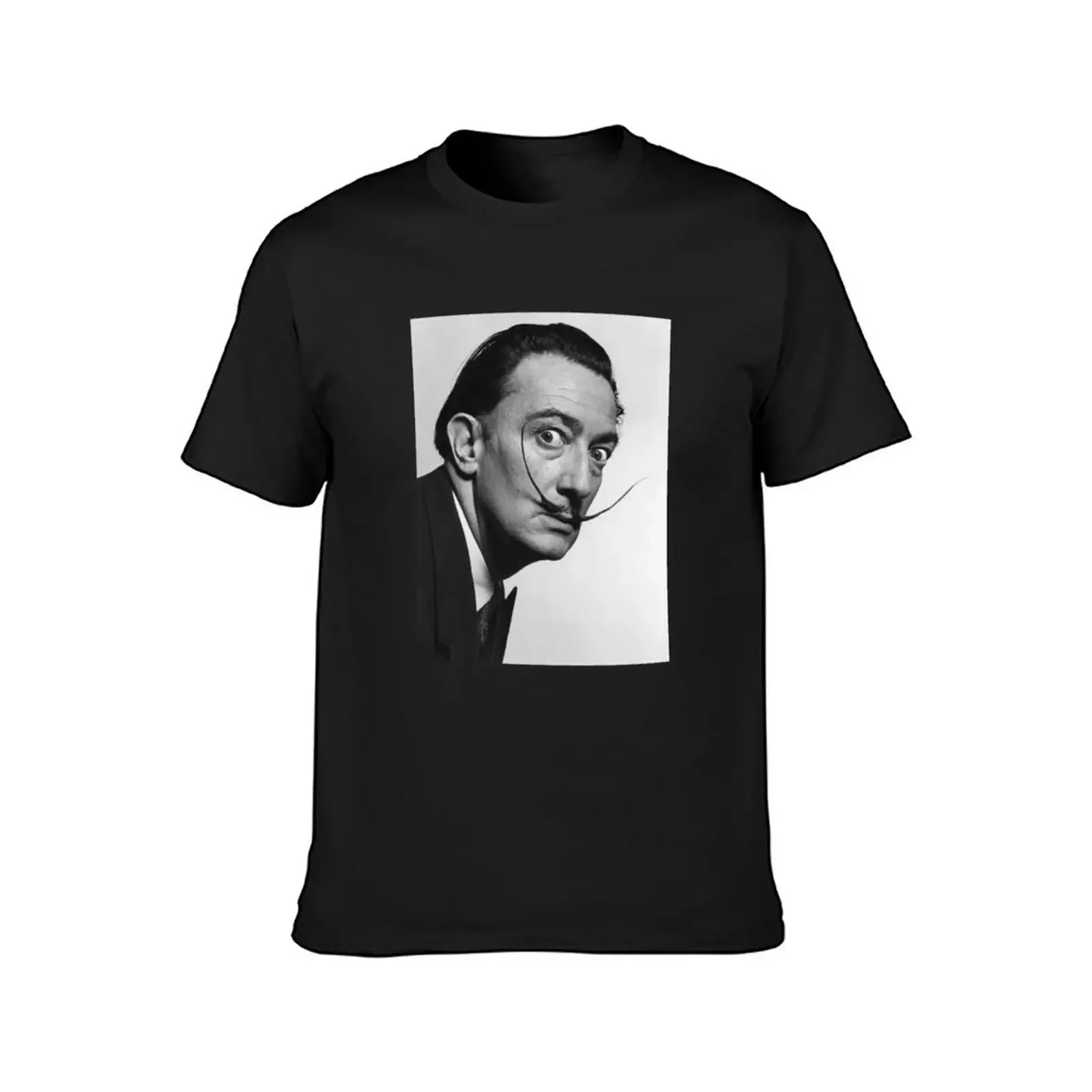 Vintage Salvador Dali Face T-Shirt street wear boys whites clothes for men