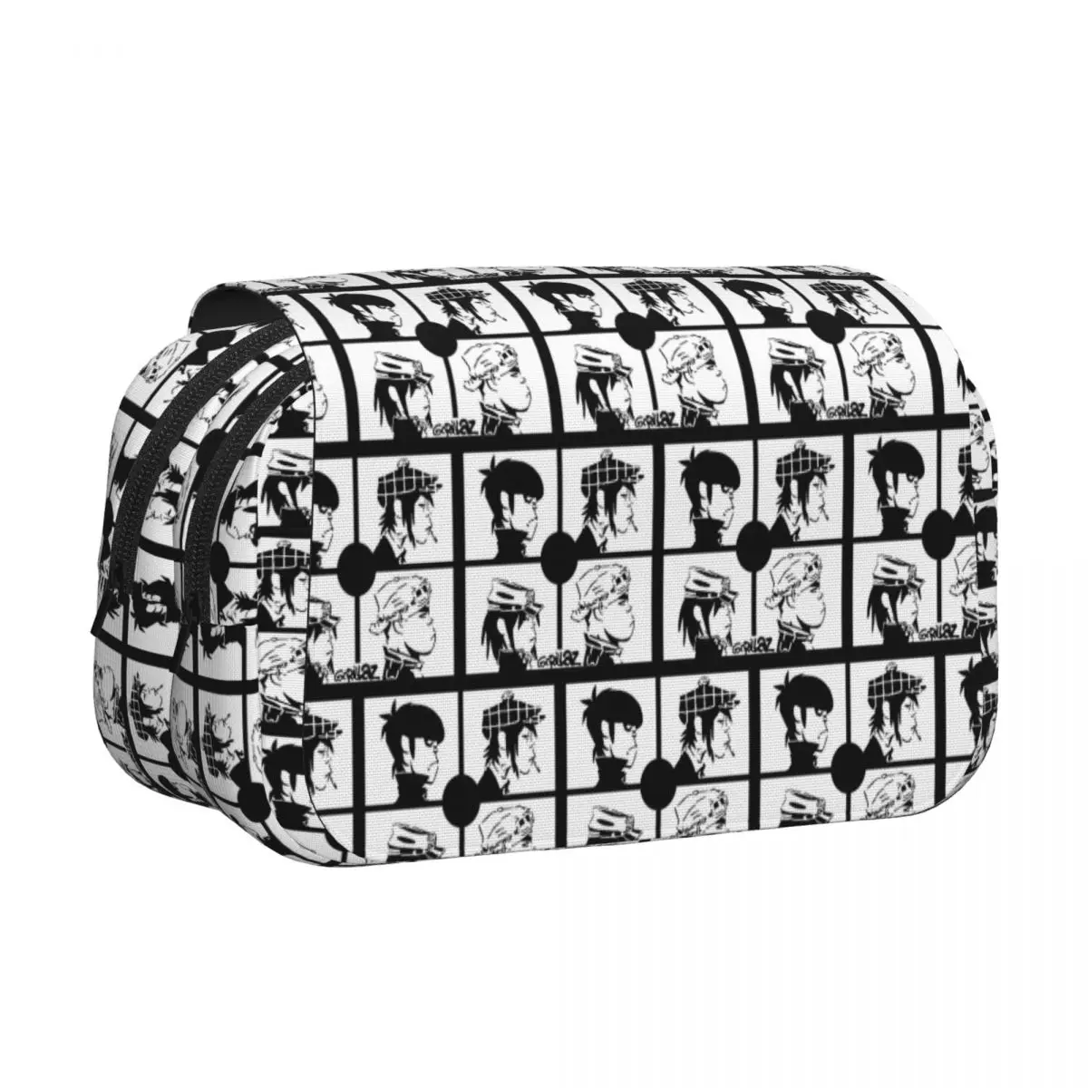 Gorillaz Punk Rock Band Pencil Cases Pencil Pouch Hard Shell Leather Large Storage Pen Box Pencil Bag for Boy Girl School