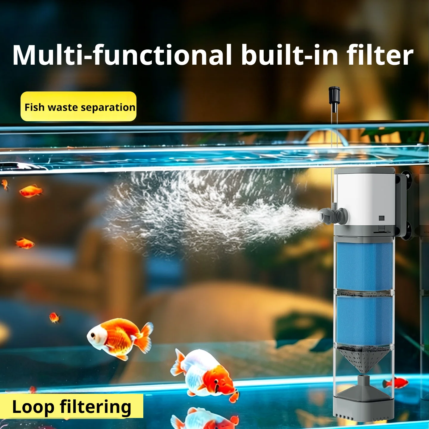 Submersible Aquarium Filter Pump 220v–240v, In-Tank Water Pump, Wave Maker, Aerator, Air Pump