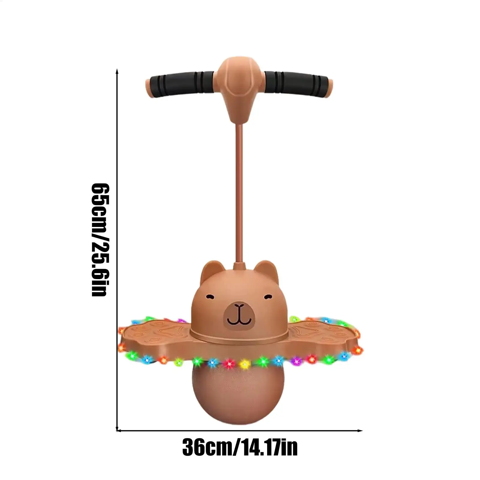 손잡이와 펌프가 있는 바운싱 볼, 균형 플랫폼, 어린이 놀이터 스포츠 운동 경쟁용 장난감