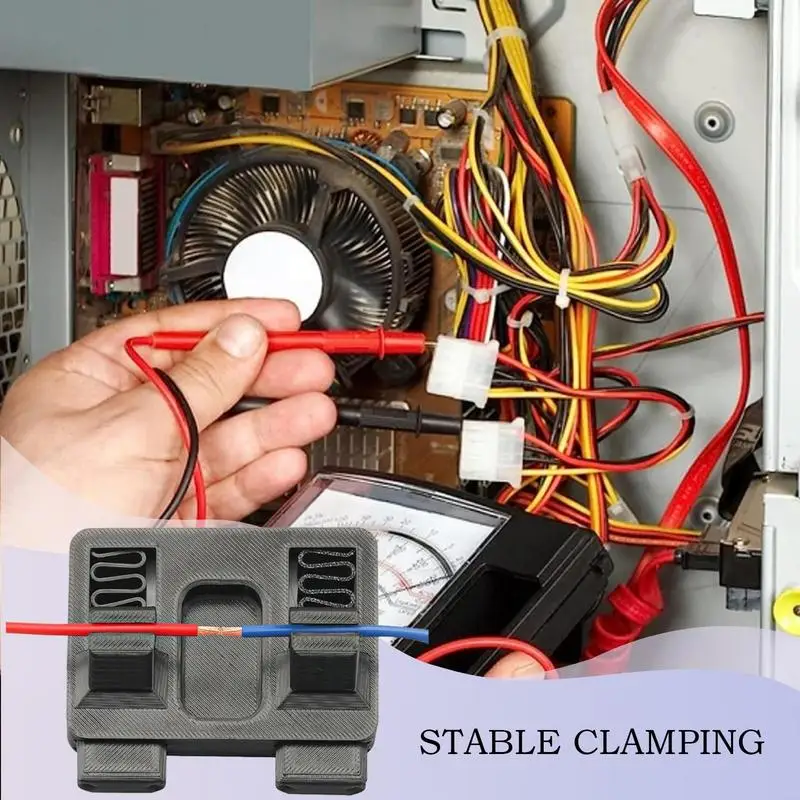 Suporte de soldagem de fio eletrônico, braçadeira abs resistente a altas temperaturas para reparo de cablagem de solda, projetos diy
