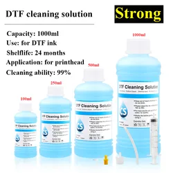 Strong Cleaning 4 volume DTF cleaning Solution for Epson DX4 DX5 DX7 L1800 L805 L800 1390 I3200 DTF ink cleaning Liquid