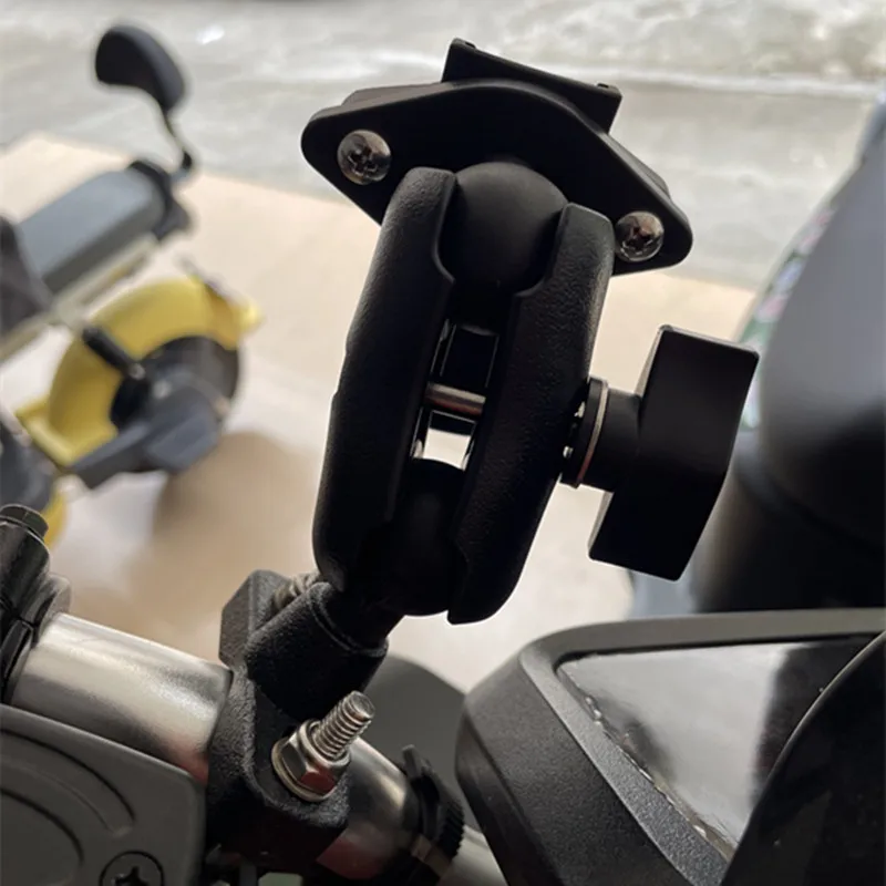 U-بولت حامل للدراجات النارية قوس حامل جبل مزدوج المقبس الذراع ل غارمين GPSMAP أسترو ألفا أوريغون رينو إتيركس غس اكسسوارات