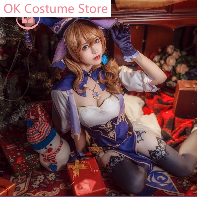 Anime! Genshin Impact Mondstadt Lisa Bibliothecaris Goochelaar Jurk Mooie Uniform Cosplay Kostuum Halloween Feest Outfit Vrouwen Nieuw