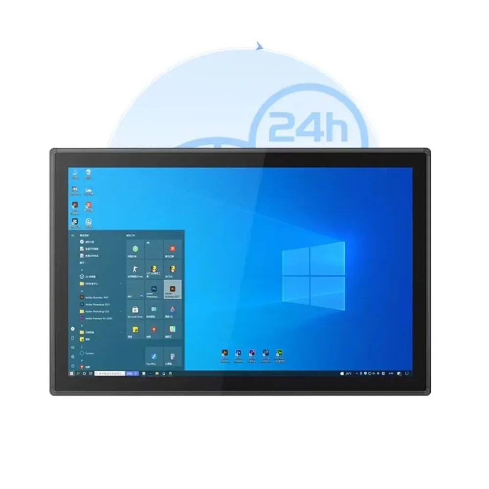 22/24 inch industrial monitor 10 point capacitive touch screen Ips high definition panel monitor with Android 11 win10