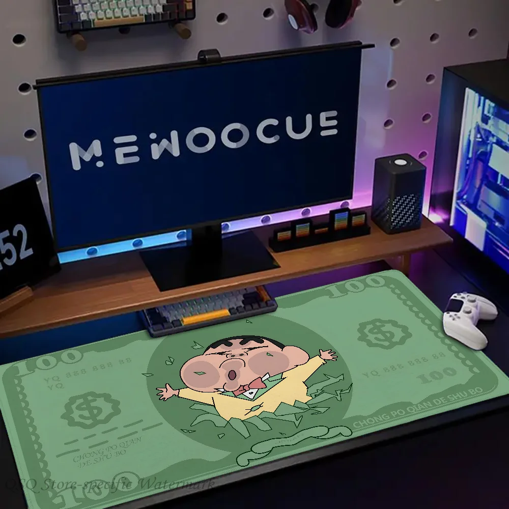 Anime Cartoon C-Crayon Shin-chans Mousepad Large Gaming Mouse Pad LockEdge addensato tastiera del Computer Table Desk Mat