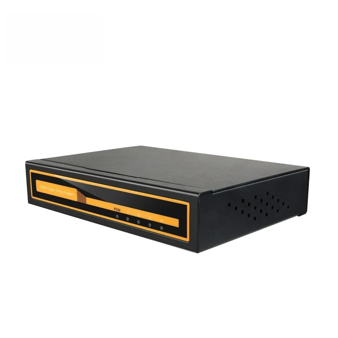 Latest 2CH Standalone Network Voice Logger with Call Detail, Landline Telephone Recorder with Phone Number for Call Center Sys