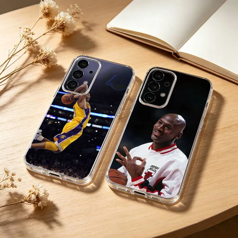 

K-Kobe B-Bryant phone Case For Samsung S25,24,21,22,23,30,Ultra,20,Plus,Fe,Lite,Note Transparent Cover
