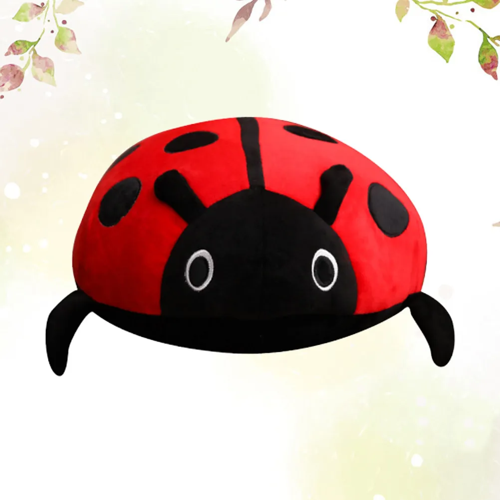 1Pcs Cartoon Coccinella Septempunctata Stuffed Insect Decoration 40Cm Cute Holiday Gift for Home Office Party Festive Atmosphere