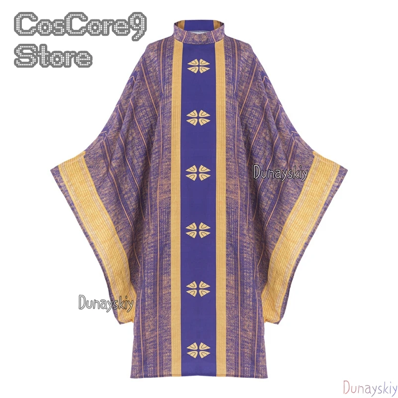 

В наличии церковные облачения священник духовенство креримый католический костюм халат костюм на Хэллоуин унисекс для вечеринки на Хэллоуин ezi로윈 의상