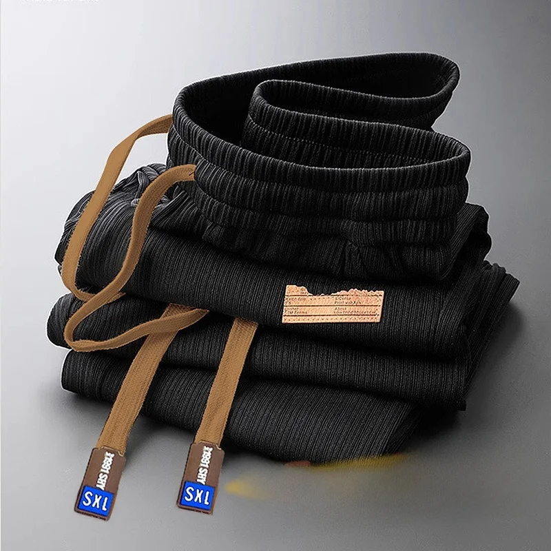 

Мужские рабочие спортивные брюки: тонкие, свободные, прочные, легко чистящиеся, дышащие, повседневные, с низкой талией, длинные, летние, модные