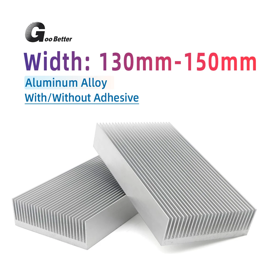 DIY Cooler Aluminum Heatsink Grille Shape Radiator Heat Sink Chip for IC LED Power Transistor 100x14x20mm ~ 300x147x44mm