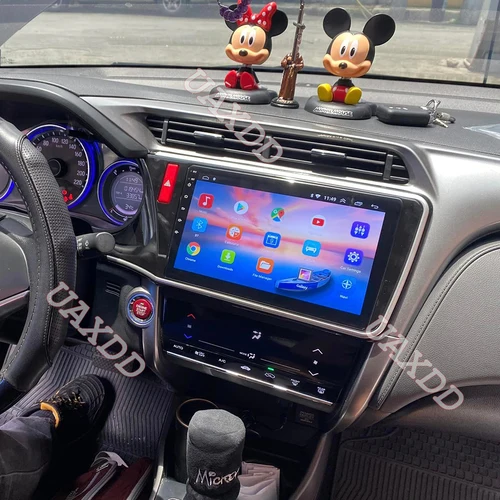 Imagen 2 del producto Para Honda 2015 City coche dvd radio Android fascia multimedia Mp3 Mp5 vídeo Audio estéreo 10,1 pulgadas Panel marco cable arnés canbus