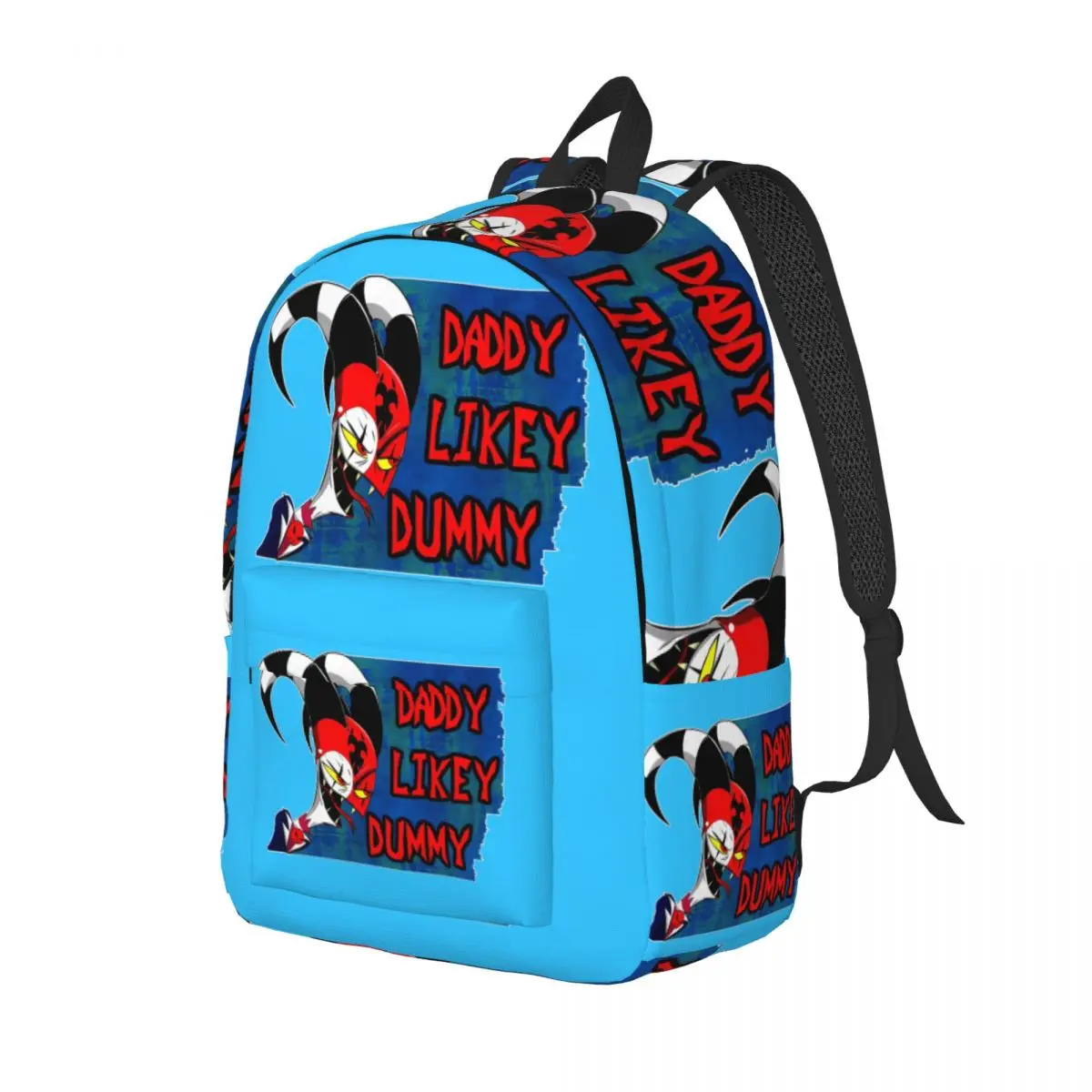 Back To School Gift Daddy Likey Dummy Multi Compartment Book Pack H-Hazbin Hotel Dual-Use For Women Kid Daypack Weekend Picnic