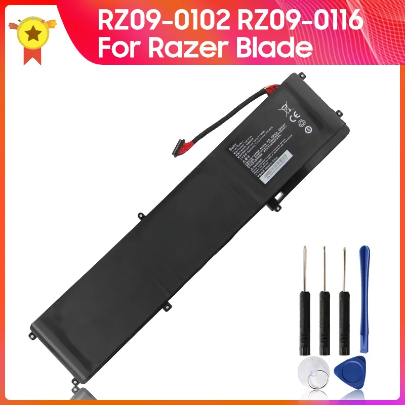 

New Replacement Battery RZ09-0102 for Razer Blade RZ09-0102 RZ09-0116 E31 RZ09 14 2014 2015 Replacement Battery 6400mAh + Tool