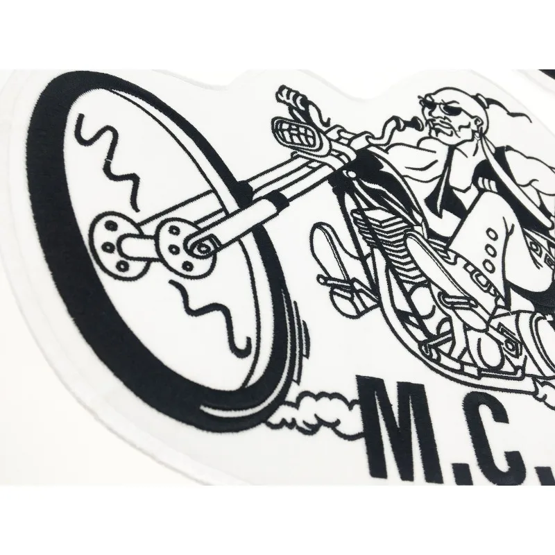 MONGOLS NOMAD MC Biker Vest Embroidery Patches 1% MFFM IN Memory Iron On Full Back of Jacket Motorcyle Patch