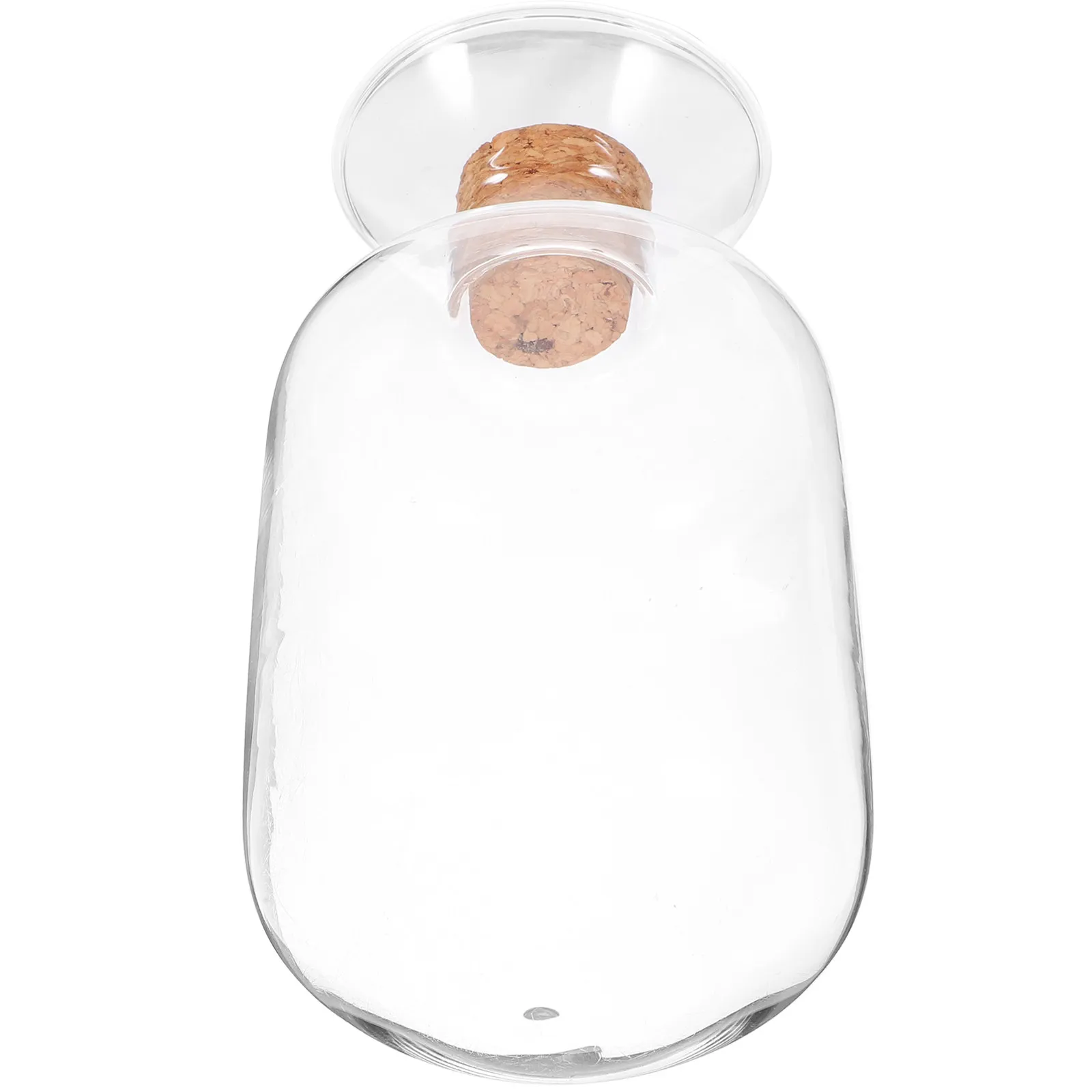 Elegant Glass Match Container with Natural Wood Lid Transparent Specimen Style Jar for Match Storage Home Supplies Multi Purpose