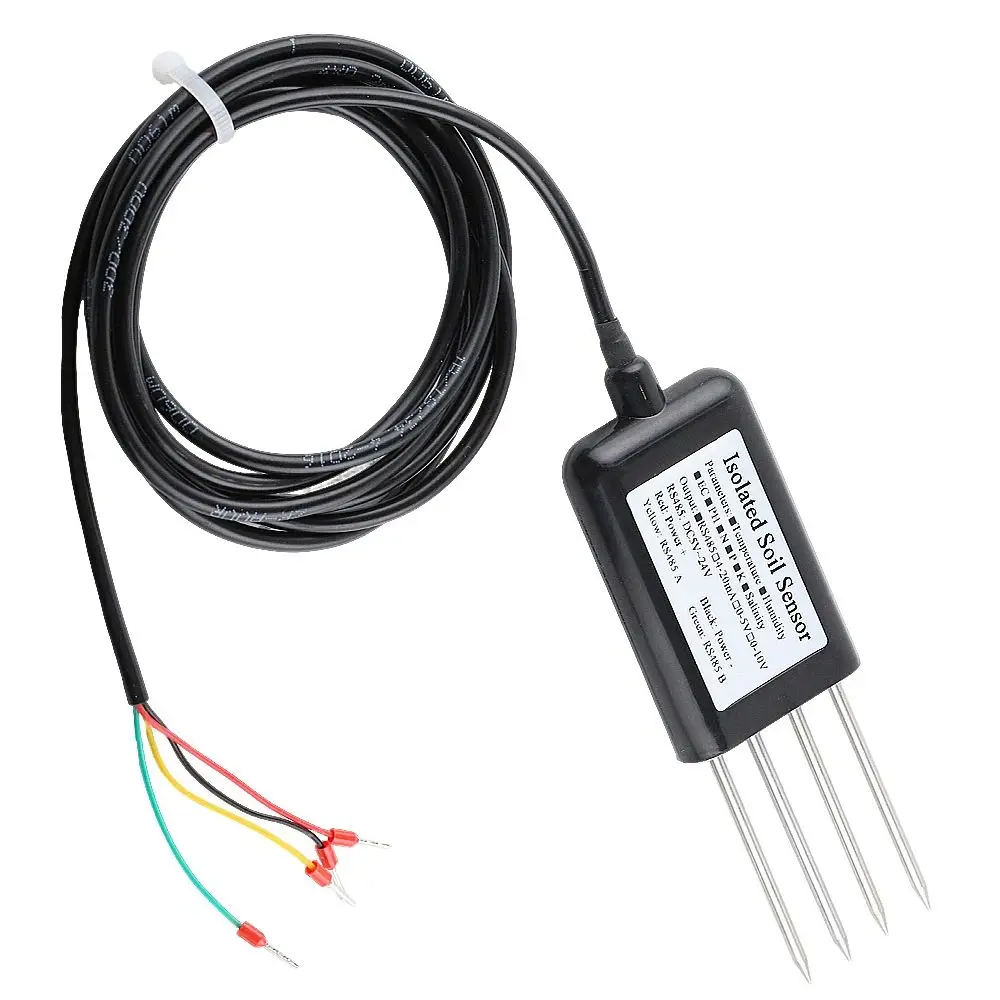 RS485 7 In 1 Soil Temperature Humidity Sensor PH Conductivity Detector Nutrient Salt Nitrogen Phosphorus Potassium Transmitter